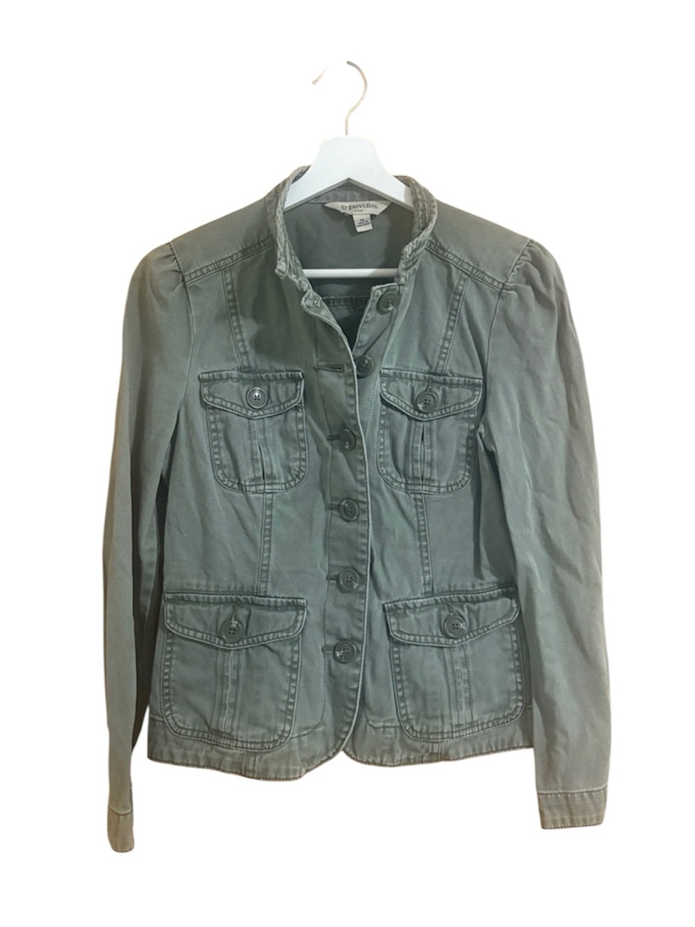 St. John's Bay Petite Size Small Petite Green Vintage Y2K Utility Jacket